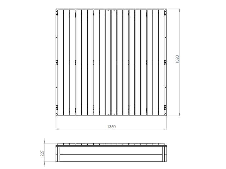 EXIT TOYS Aksent Holzssandkasten